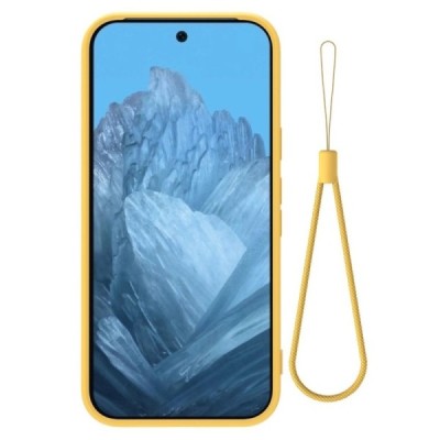 Google Pixel 9 Pro Shell kõva silikoon (TPU) tagakaane kollane - ümbris | Priedai.lt