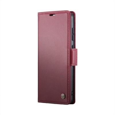 Xiaomi Poco X6 Pro 5G (Redmi K70E) CaseMe Leather tahke nahk kaaned - burgundia | Priedai.lt