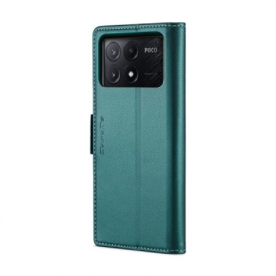 Xiaomi Poco X6 Pro 5G (Redmi K70E) CaseMe Leather tahke nahk kaaned - roheline | Priedai.lt