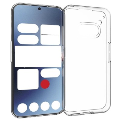 Nothing Phone 2a (2a Plus) kõva silikoon (TPU) tagakaane läbipaistev - ümbris | Priedai.lt