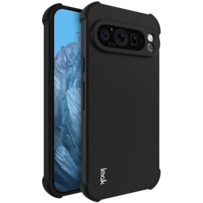 Google Pixel 9 Pro XL Imak tugevdatud kaitse kõva silikoon TPU must ümbris - tagakülg | Priedai.lt