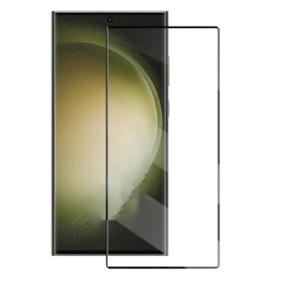 Samsung Galaxy S24 Ultra (SM-S928) „Mocolo“ 9H 3D Tempered Glass sustiprintos apsaugos juodas pilnai dengiantis apsauginis ekran