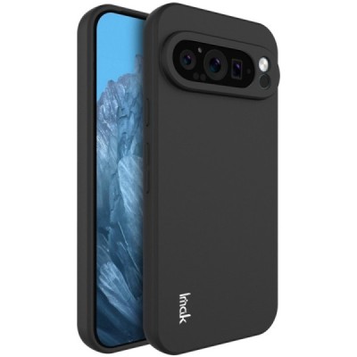 Google Pixel 9 Pro XL „Imak“ kõvast silikoonist TPU must ümbris - taga | Priedai.lt