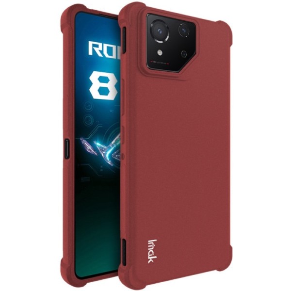 „Imak“ tugevdatud turvalisus kõva silikoon (TPU) kaaned - burgundia (Rog Phone 8 / 8 Pro)