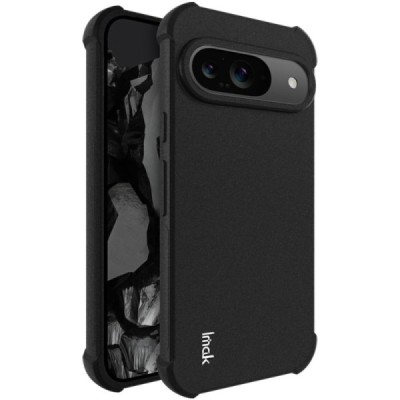 Google Pixel 9 (9 Pro) Imak tugevdatud kaitse kõva silikoon TPU must ümbris - tagakülg | Priedai.lt