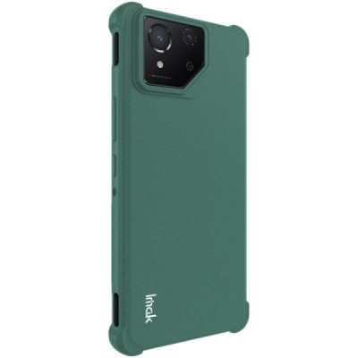 Asus Rog Phone 8 (8 Pro) Imak tugevdatud kaitse kõva silikoon TPU roheline ümbris - tagakülg | Priedai.lt