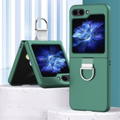 Samsung Galaxy Flip7 FE / Flip6 „Ring“ plastikust roheline korpus - taga | Priedai.lt
