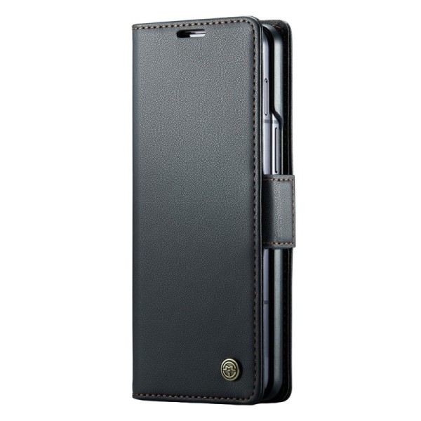 „CaseMe“ Leather Tugev tahke kaaned - must (Galaxy Fold6)