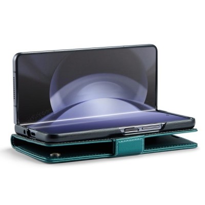 Samsung Galaxy Fold6 5G (SM-F956B) „CaseMe“ Leather soliidne klapp roheline nahast ümbris - brošüür | Priedai.lt