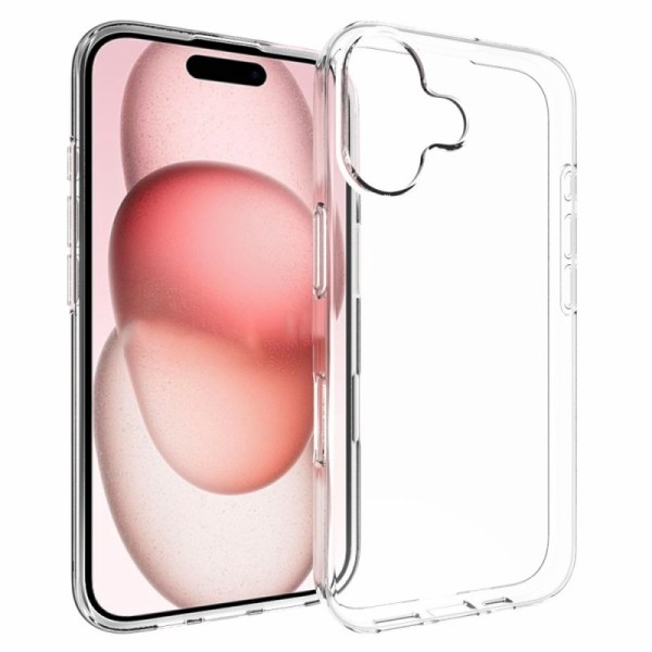 Kõva silikoon (TPU) ümbris – läbipaistev (iPhone 16)