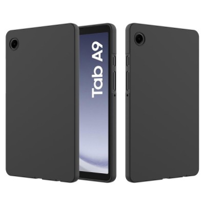 Samsung Galaxy Tab A9 Shell kõva silikoonist TPU must ümbris – taga | Priedai.lt