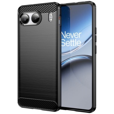 OnePlus Nord 4 "Carbon" kõva silikoon (TPU) tagakaane must - ümbris | Priedai.lt
