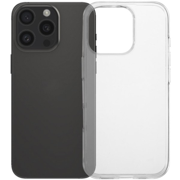 Kõva silikoon (TPU) ümbris – läbipaistev (iPhone 16 Pro Max)
