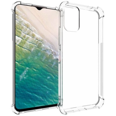 Nokia C32 tugevdatud kaitse kõvast silikoonist (TPU) ümbris - läbipaistev | Priedai.lt