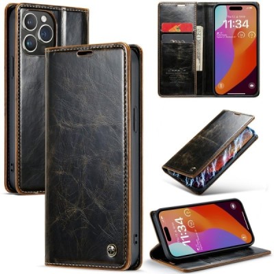 Apple iPhone 16 Pro CaseMe Leather tahke nahk kaaned - pruun | Priedai.lt