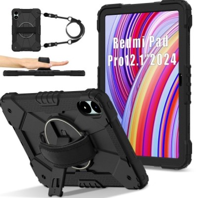 Xiaomi Redmi Pad Pro Tugevdatud turvalisus (360°) kaaned - must | Priedai.lt