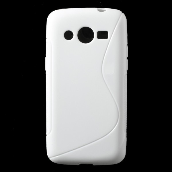 Kõva silikoon kaaned - valge (Galaxy Core LTE)