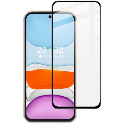 Google Pixel 8A "Imak" karastatud klaasiga tugevdatud kaitse must täiskattega kaitseklaas 0,2 mm | Priedai.lt