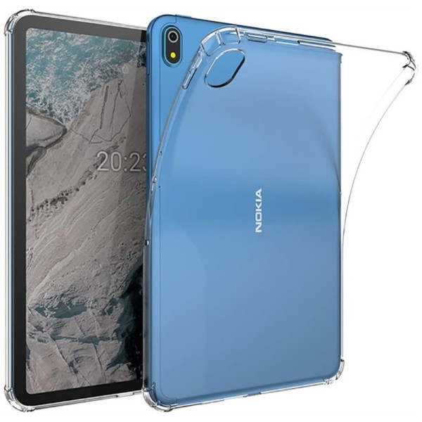 Tugevdatud kaitsega kõva silikoonist (TPU) korpus - läbipaistev (Nokia T10)