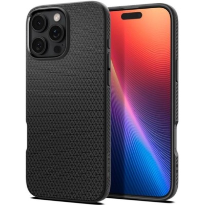 "Spigen" Liquid Air Apple iPhone 16 Pro Max must kaaned - ümbris | Priedai.lt