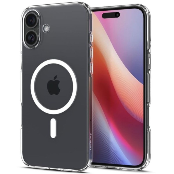"Spigen" Liquid Crystal MagFit kaaned - läbipaistev (iPhone 16 Plus)