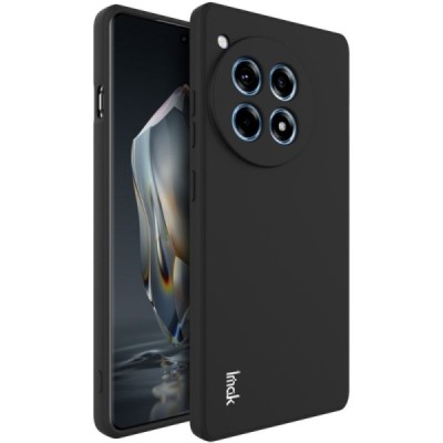 OnePlus 12R / Ace 3 "Imak" kõvast silikoonist TPU must ümbris - taga | Priedai.lt