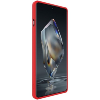 OnePlus 12R / Ace 3 "Imak" kõvast silikoonist TPU punane ümbris - taga | Priedai.lt