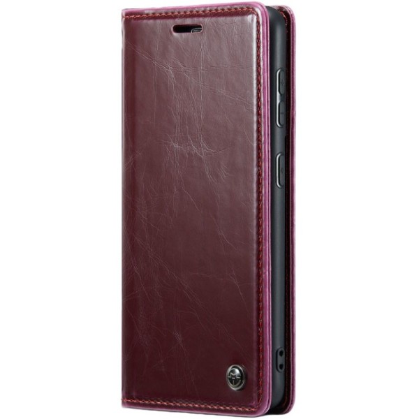 "CaseMe" Leather tahke kaaned - burgundia (iPhone 16)