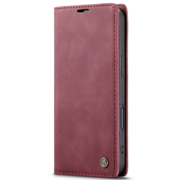 "CaseMe" Retro tahke kaaned - burgundia (iPhone 16 Plus)