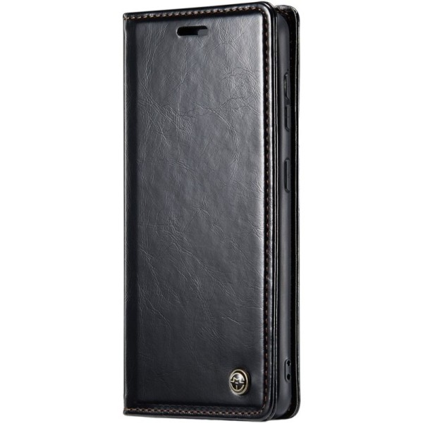 "CaseMe" Leather tahke kaaned - must (iPhone 16 Plus)