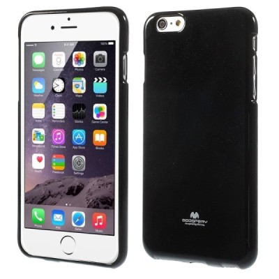 Apple iPhone 6 Plus (6s Plus) juodas Mercury kieto silikono (TPU) dėklas / Priedai.lt