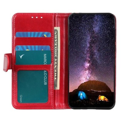 Samsung Galaxy A16 Binfen nahk punane kaaned - rahakott | Priedai.lt