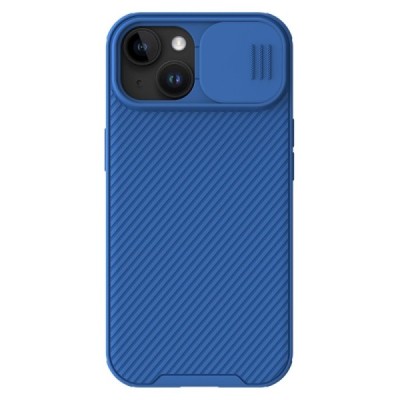Apple iPhone 15 Plus „Nillkin“ CamShield Pro Magnetic mėlynas dėklas, nugarėlė su kameros apsauga | Priedai.lt