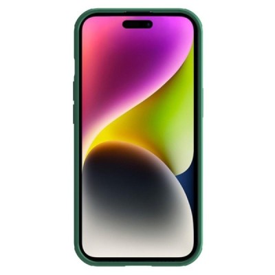 Apple iPhone 15 Plus „Nillkin“ CamShield Pro Magnetic žalias dėklas, nugarėlė su kameros apsauga | Priedai.lt