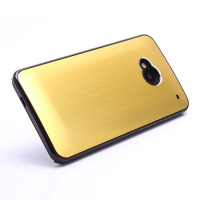 Šlifuoto metalo HTC One M7 auksinis dėklas (Dėkliukas) / Priedai.lt