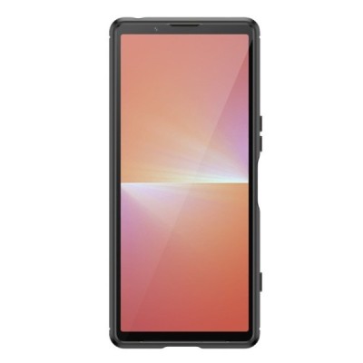 Sony Xperia 5 V „Carbon“ kieto silikono TPU juodas dėklas - nugarėlė | Priedai.lt