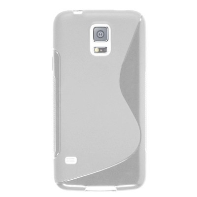 Samsung Galaxy S5 mini G800 S-Line kieto silikono (TPU) dėklas skaidrus - nugarėlė / Priedai.lt