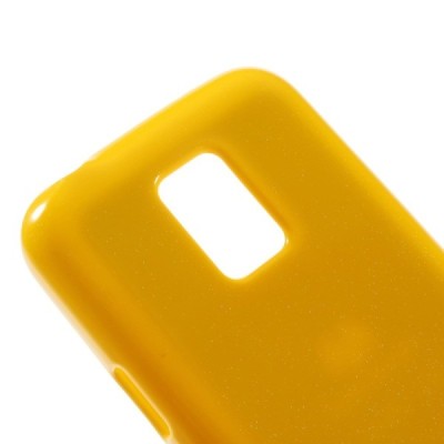 Samsung Galaxy S5 mini G800 geltonas Mercury TPU kieto silikono dėklas / Priedai.lt