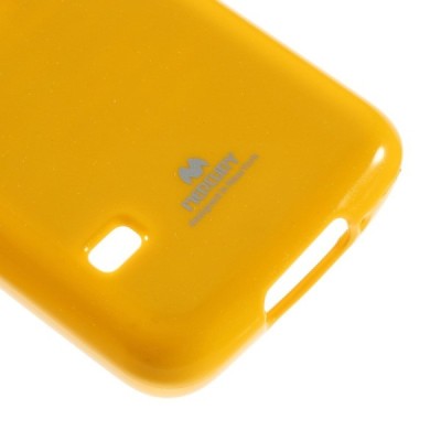 Samsung Galaxy S5 mini G800 geltonas Mercury TPU kieto silikono dėklas / Priedai.lt