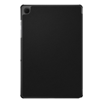 Samsung Galaxy Tab A11+ / A9+ atverčiamas juodas odinis dėklas - knygutė | Priedai.lt