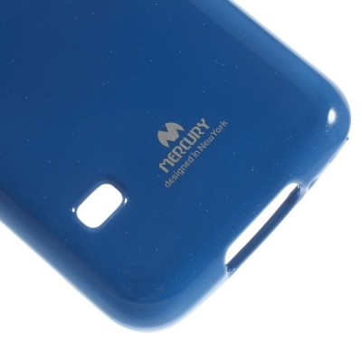 Samsung Galaxy S5 mini G800 tamsiai mėlynas Mercury TPU kieto silikono dėklas / Priedai.lt