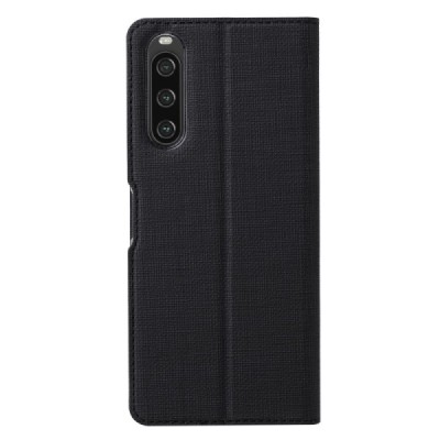 Sony Xperia 10 V „Vili“ atverčiamas juodas dėklas | Priedai.lt