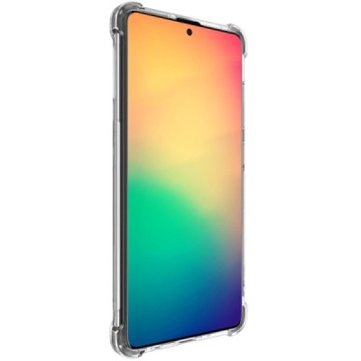 Samsung Galaxy A51 (A515) Imak sustiprintos apsaugos kieto silikono TPU skaidrus dėklas - nugarėlė | Priedai.lt