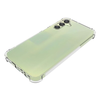 Sustiprintos apsaugos Samsung Galaxy A15 5G (SM-A156B, SM-A155F) skaidrus kieto silikono (TPU) dėklas | Priedai.lt