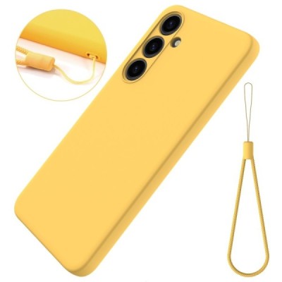 Samsung Galaxy S24+ (SM-S926) Shell kieto silikono (TPU) dėklas geltonas - nugarėlė | Priedai.lt