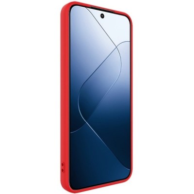 Xiaomi 14 „Imak“ kieto silikono TPU raudonas dėklas - nugarėlė | Priedai.lt