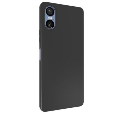 Sony Xperia 10 VI kõva silikoon (TPU) tagakaane must - ümbris | Priedai.lt