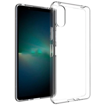 Sony Xperia 10 VI kõva silikoon (TPU) tagakaane läbipaistev - ümbris | Priedai.lt