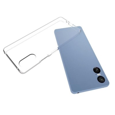 Sony Xperia 10 VI kõva silikoon (TPU) tagakaane läbipaistev - ümbris | Priedai.lt