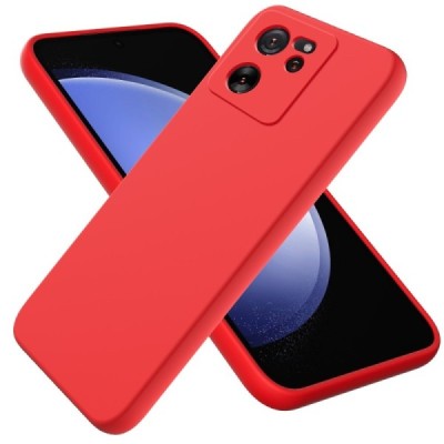 Xiaomi 13T / 13T Pro Shell kõva silikoon (TPU) tagakaane punane - ümbris | Priedai.lt